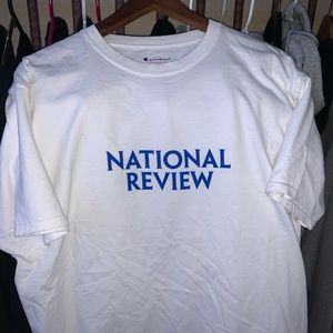 National review brand new champion shirt size L